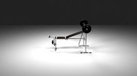 The bench press machine