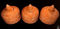 Indian traditional Clay Coin Bank low poly game ready asset