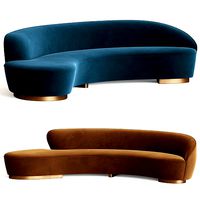 Freeform Curved Sofa With Arm Vladimir Kagan