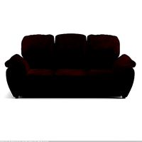 Sofa Bergamo Richie - BlackLeather - Cacao - Charchoal Color