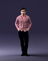 Man in plaid shirt 1121