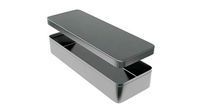 Metal tin can rectangular shaped