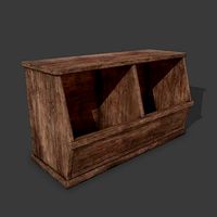 Wooden Storage Bin
