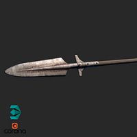 Viking Spear Low-poly 3d-model
