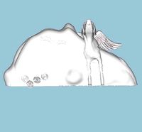 MakeIT Angel Dog Monument Sculpture 3D Model