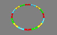 Cartoon hula hoop