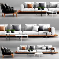 Tribu Vis a Vis Sofa and Mood Club Chair