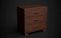 wooden Cabinet - PBR Low-poly
