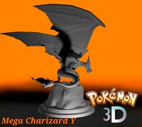 Mega charizard y 3d printable model | 3D