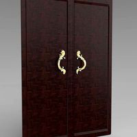 Gold door handle | 3D