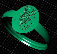 Scorpion ring | 3D