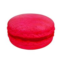 Pink macaroon with jam