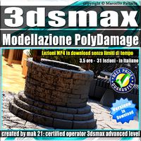 3ds max  Modellazione in PolyDamage Tutorial MP4
