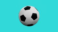 game rady football ball 3D model for games