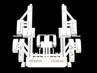 Low poly decorative sci-fi element