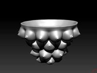 pot vase fruit bowl - bust tit