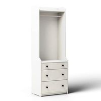 HAUGA - Open wardrobe with 3 drawers