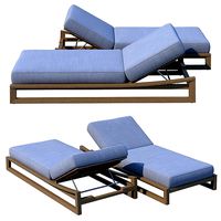 RH SEBASTIAN TEAK CHAISE