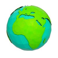 Cartoon earth world