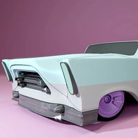 Retro-futuristic cruiser concept