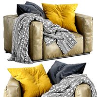 Poliform Leather Armchair SHANGAI