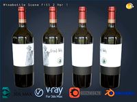 Wine Bottle 2 Scene Fill Var2