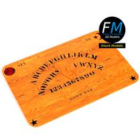 Ouija board with planchette