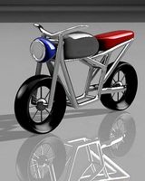 Electric Scrambler Bike Frame Design