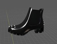 Booties Woman Chunky Sole - Diamonds