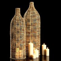 Birdie Wicker Vases Anthropologie