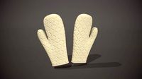 Cream Oven Glove