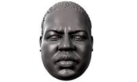 Biggie action figure head portrait | 3D