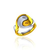 Ying Yang couple Ring | 3D