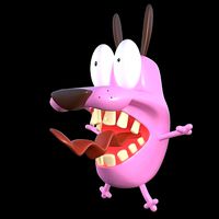 Courage the cowardly Dog 3d Printing Pose 9 | 3D