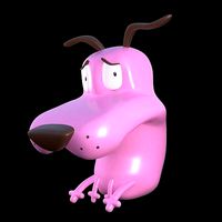 Courage the cowardly Dog 3d Printing Pose 4 | 3D