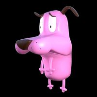 Courage the cowardly Dog 3d Printing Pose 3 | 3D