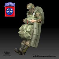 82nd Airborne US Army Paratrooper | 3D