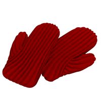 Knitted wool Mitten