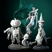 Halloween Witch bundle pre-supported | 3D