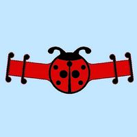 miraculous lady bug  mask strap | 3D