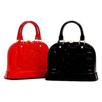 Louis Vuitton Alma BB Monogram Embossed Vernis Top Handle Bag