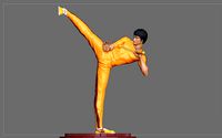 BRUCE LEE STATUE 2 ACTION MOVIE STAR KUNGFU MASTER MARTIAL ARTS | 3D