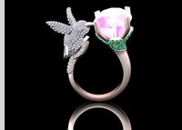 brid jewelry ring | 3D