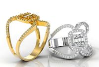 M1299010 Baguette ring | 3D