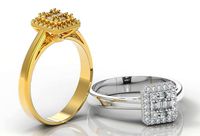 M1299008 Baguette ring | 3D