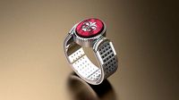 MEN RING LUXERY | 3D