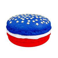 Red and blue macaroon with stars