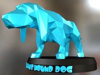 Poly Asia Basset Hound Dog | 3D