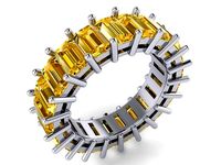 baguette ring 174 | 3D