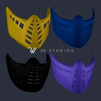 MK11 Ninja Klassic Mask Pack - STL File | 3D
